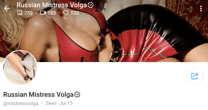 Russian Mistress Volga OnlyFans