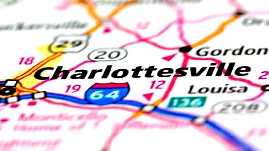 charlottesville virginia map