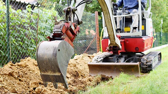 digging in yard