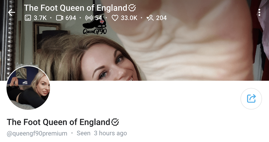 the foot queen of england onlyfans