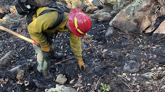 millers head fire snp hot spots firefighter