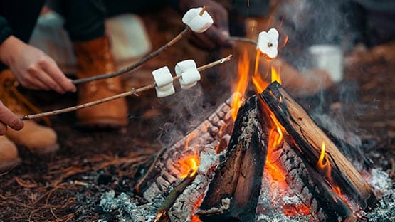 smores campfire