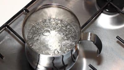 boil water on stovetop