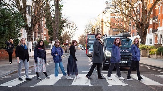 Shenandoah University students Abbey Road