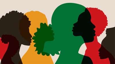 black history month abstract illustration