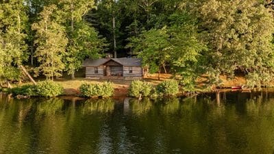 log cabin at virginia state park