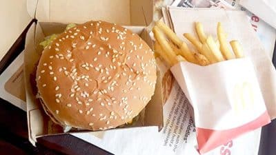 Mcdonalds hamburger and fries E. coli outbreak