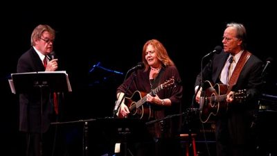 Garrison Keillor with Robin and Linda Williams