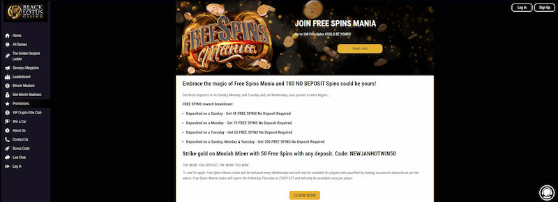 texas online casinos - black lotus no deposit free spins mania