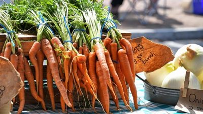 carrots farmer farmers market sale vegetable fruit