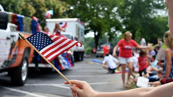 flag july fourth independence day parade gypsy hill park staunton
