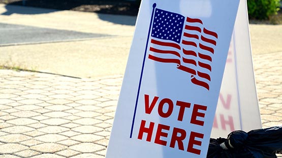 vote here voter election day