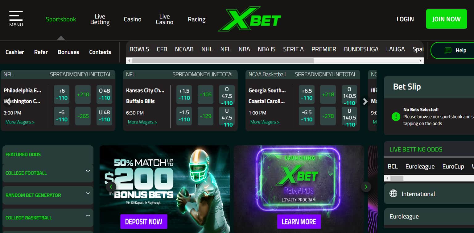 XBet - Reliable sportsbook with cash out betting feature