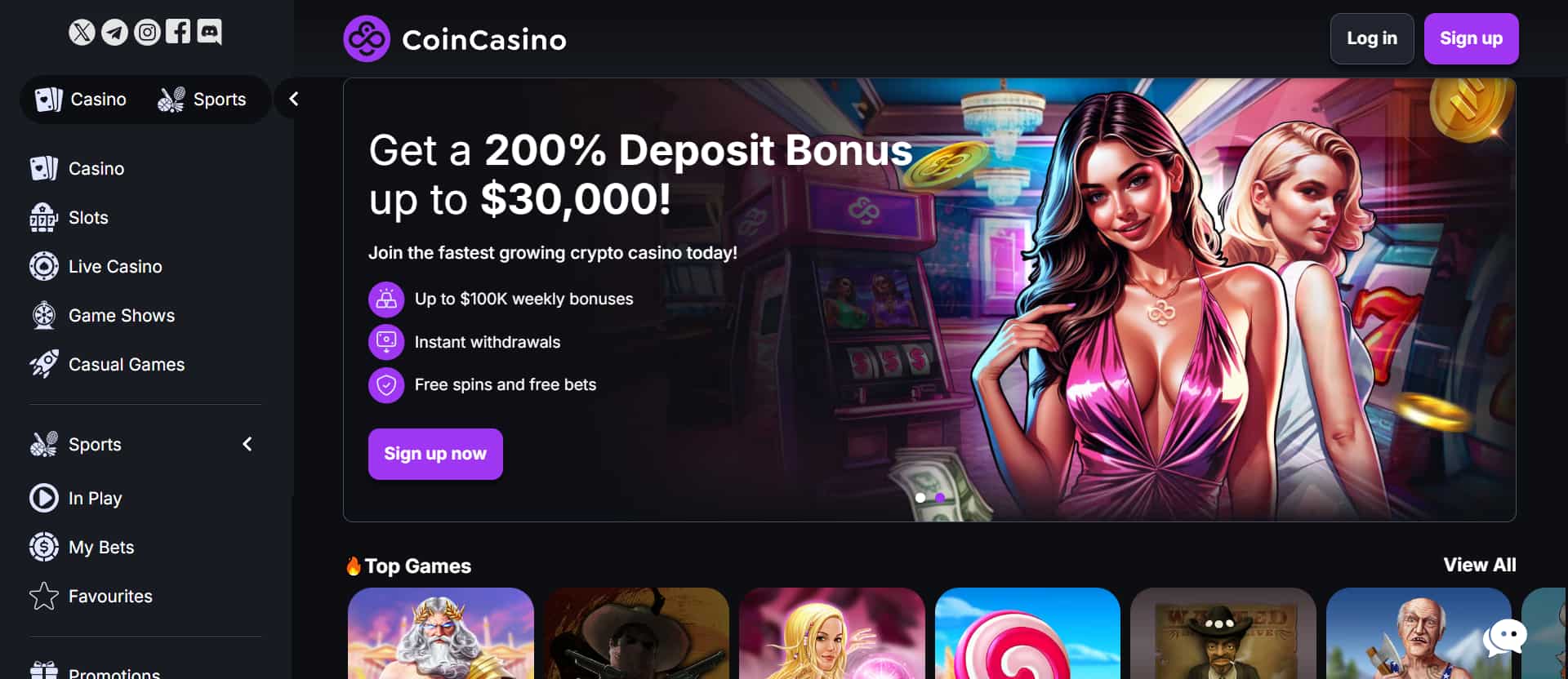 CoinCasino - one of the best NY online sportsbooks