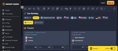 Instant Casino - trusted anonymous betting site