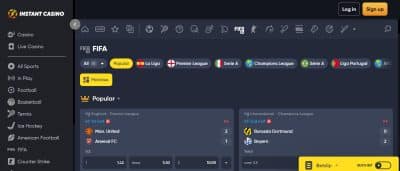 betting sites not on gamstop Instant Casino eSports Odds