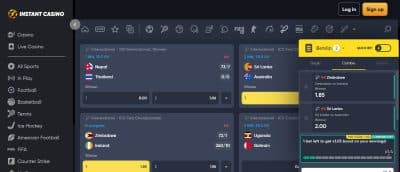 betting sites not on gamstop Instant Casino parlay bet