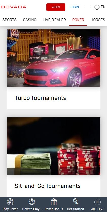 bovada poker app