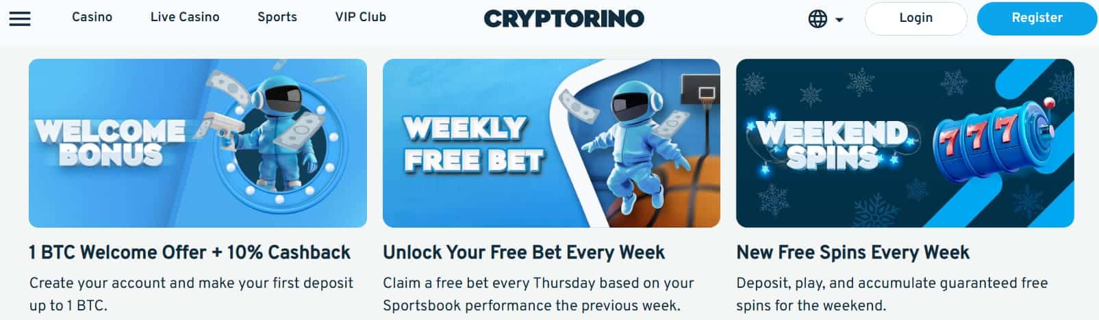 no kyc casinos cryptorino promotions
