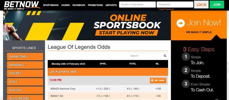 florida betting sites BetNow odds