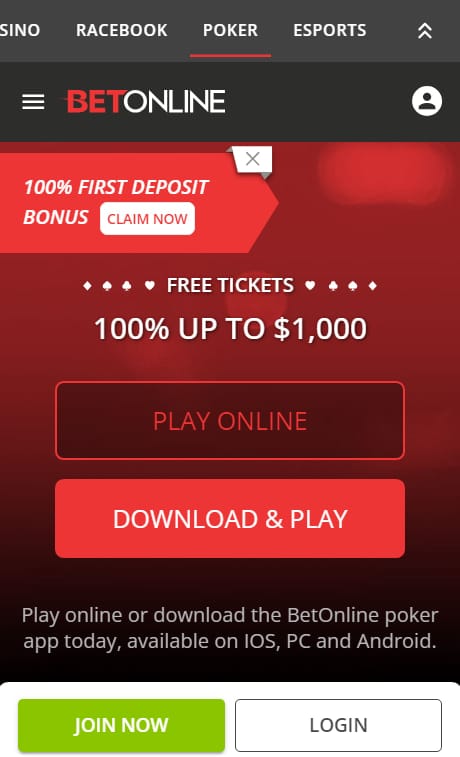 poker app betonline