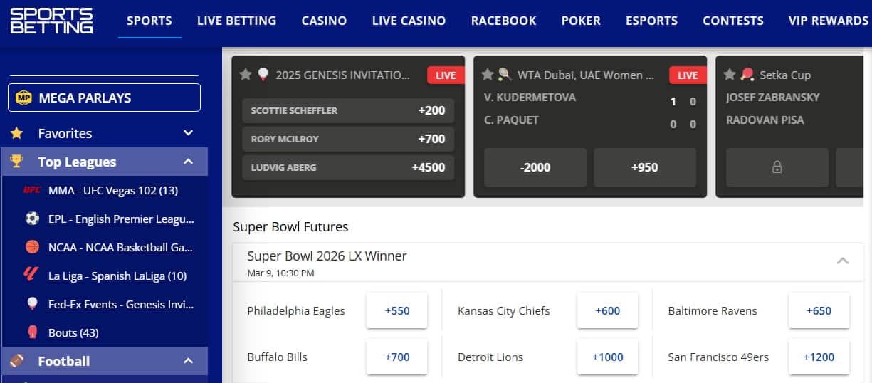 Sportsbetting.ag - one of the best New York betting sites for esports