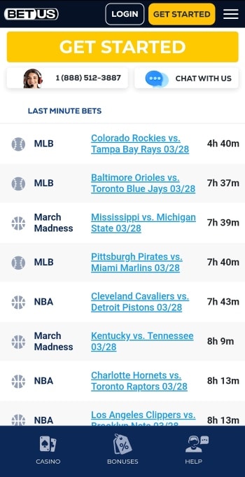 Sports Betting Apps BetUS