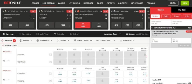 florida betting sites betonline live betting