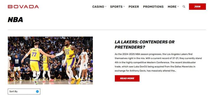 bovada nba