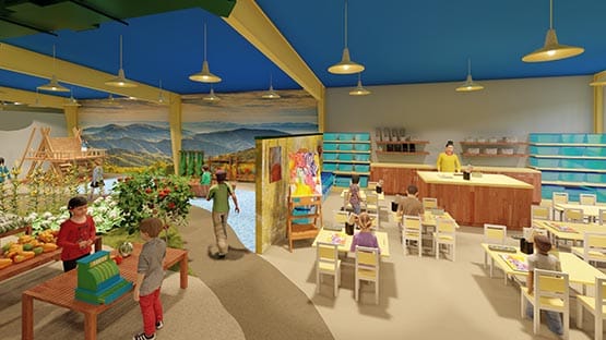 Blue Ridge Children's Museum, indoor rendering