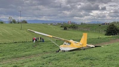 small plane crash land Augusta County