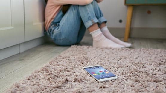 girl youth suicide mental health bullying cell phone