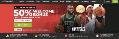 one of the most complete online sports betting sites for the 2025 Preakness Stakes, BetOnline has tons to offer including 0 in free horse racing bets, Preakness stakes contents, competitive odds, and horse racing rebates.