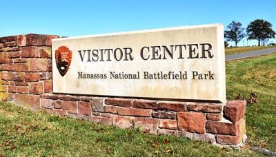 Visitor Center Sign, Manassas National Battlefield Park, Manassas