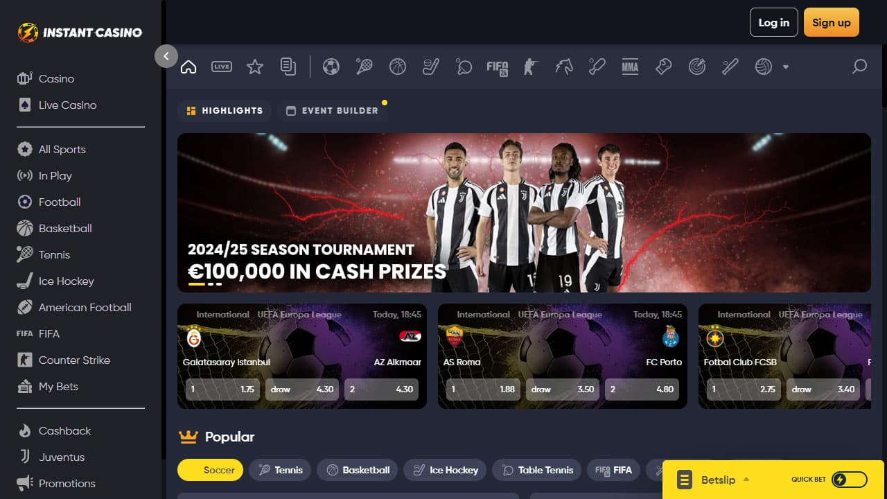 instant casino zonder cruks
