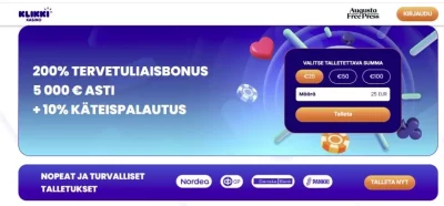 klikki kasino kotisivu