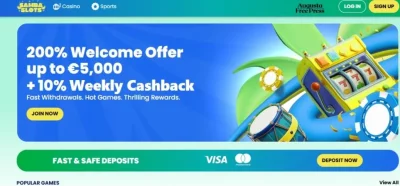 samba slots banneri