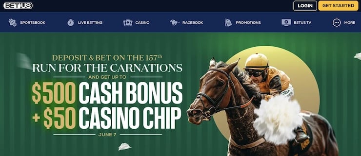BetUS is considered one of the best racebooks in the U.S. providing players with the best bonuses for the Belmont Stakes. Players can cash in on over 5 different horse racing bonuses for the BElmont Stakes.