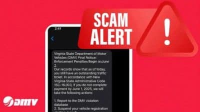 DMV text scam alert