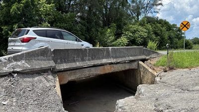 hburg country club road culvert bridge repair