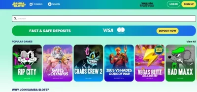 samba slots casino nopeat maksut
