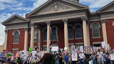 staunton no kings day protest rally 01