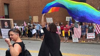 staunton no kings day protest rally 02 LGBTQ
