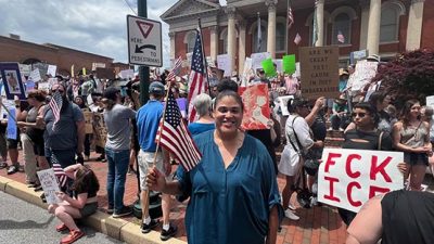 staunton no kings day protest rally venable