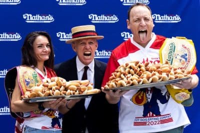 Nathan's Hot Dog Eating Contest - Joey Chestnut - Miki Sudo