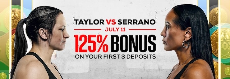 The biggest betting bonus available for Katie Taylor vs Amanda Serrano 3, BetUs is offering fans 25 to bet on tonight's fight