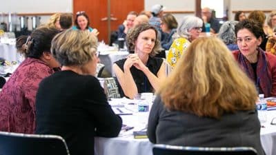 community foundation nonprofit table discussion at bRCC