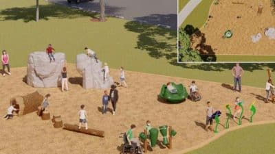 kiwanis natural accessible playground