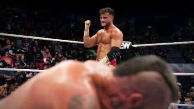 mjf vs mark briscoe aew