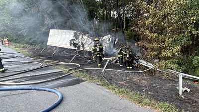police richmond tractor trailer truck crash 081525
